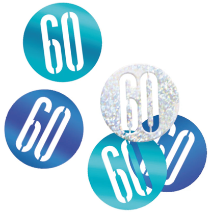 Glitz Blue & Silver Birthday Confetti