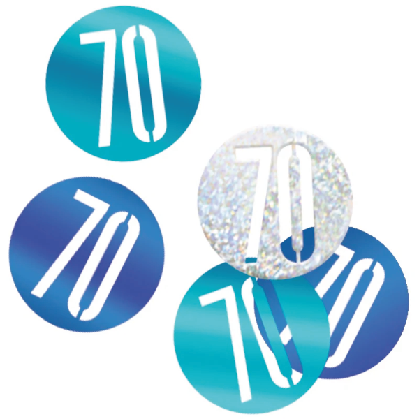 Glitz Blue & Silver Birthday Confetti