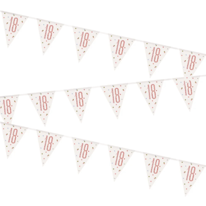 Glitz Rose Gold Birthday Bunting