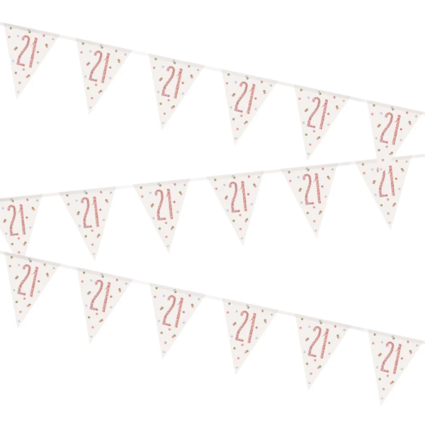 Glitz Rose Gold Birthday Bunting